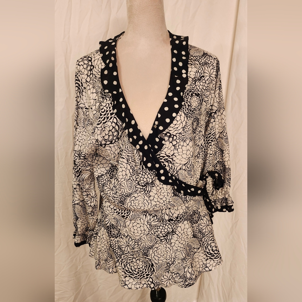 Polka Dot Floral Women's Top